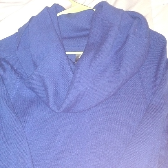 Vince Camuto Dresses & Skirts - Vince Camuto Cobalt Blue Knit Cowel Knit Long Sleeve Sweater Dress